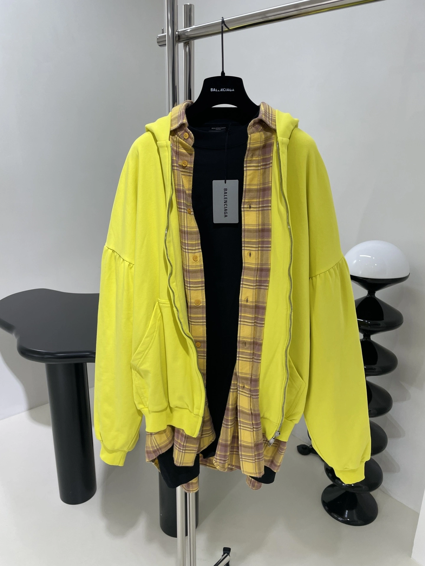 wg.luxury- 218593i16 UNITY SPORTS ICON LAYERED HOODIE oversized item:D-F245K0311